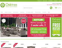 Tablet Screenshot of oaktreegardencentre.com